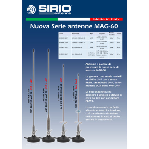 Sirio antenna con - antenna, base